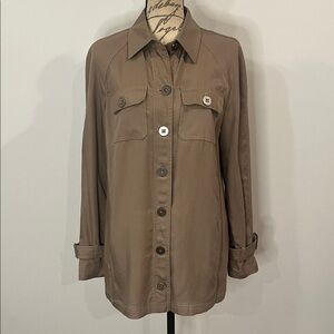 WORTH utility top shacket shirt jacket S